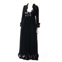 Donald Brooks Velvet and Satin Evening Dress Donald Brooks Velvet and Satin Evening Dress