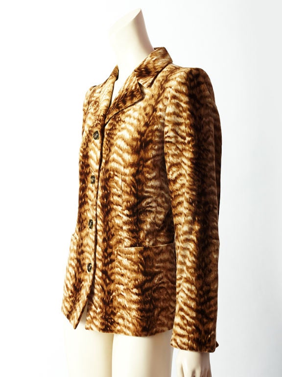 Valentino Tiger Print Blazer