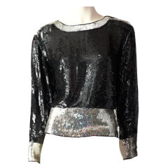 Yves St. laurent Sequined Top