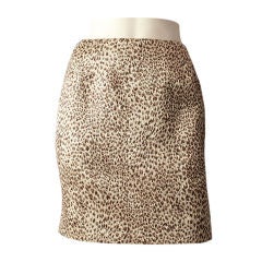 Geoffrey Beene Leopard Print Skirt