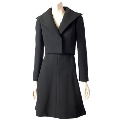 Pauline Trigere Wool Crepe Ensemble