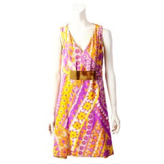 Vintage Galanos Silk Day Dress