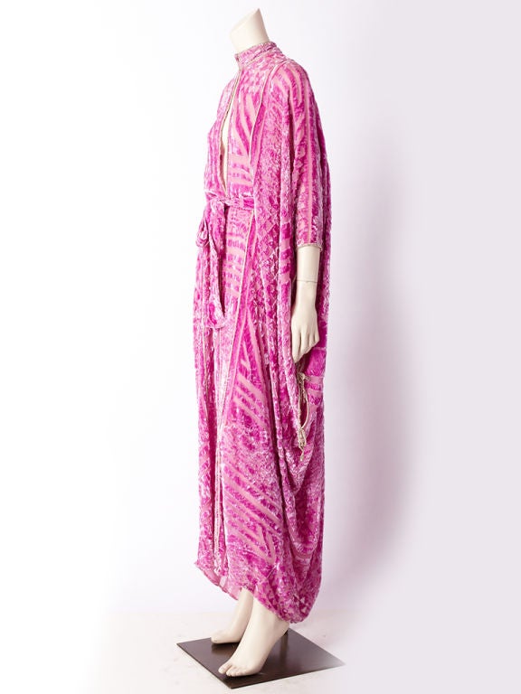 Cut Velvet lavender Caftan