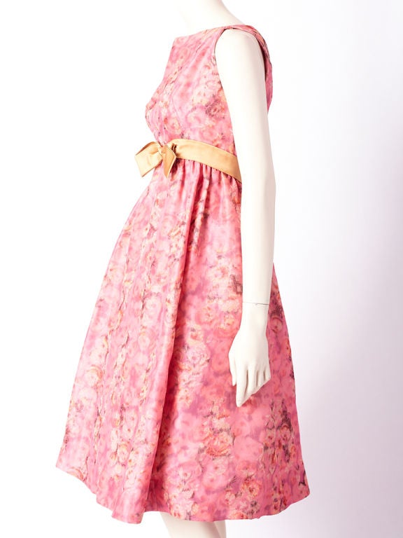 Miss Bergdorf Floral Print Dress