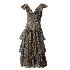 Vintage Oscar de la Renta Floral Print Day dress