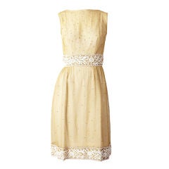 !960's Gold Mesh Cocktal Dress