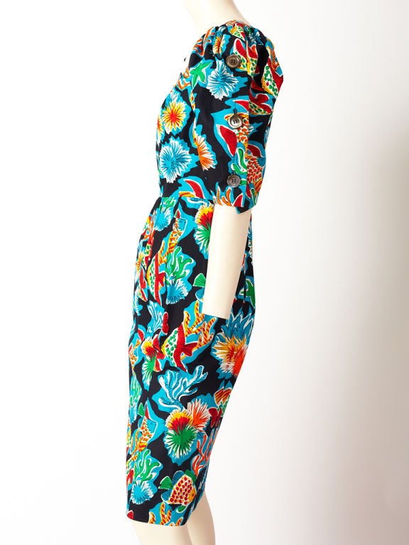 Yves St Laurent Sea Creatures Day Dress