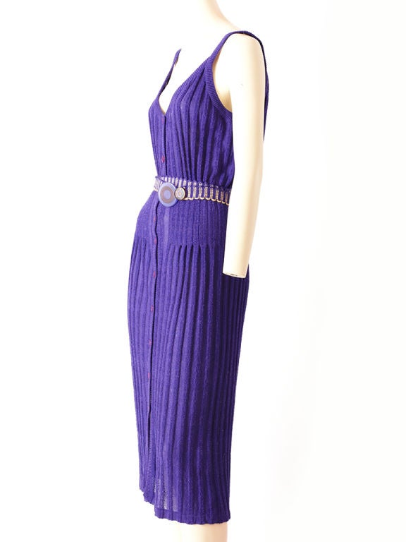 Missoni, purple, linen blend, ribbed, knit, 