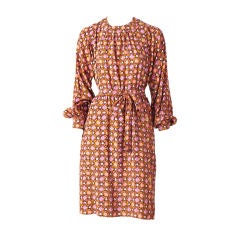 Vintage Yves St. Laurent Silk Day Dress
