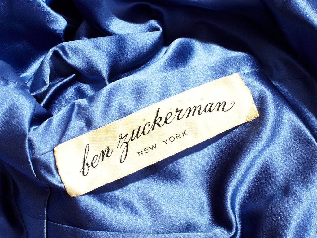 Ben Zuckerman Duchess Satin Evening Coat 1