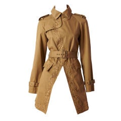 Retro Gautier Embroidered Trench