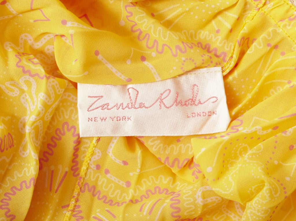 Zandra Rhodes Pleated Baby Doll Dress 1