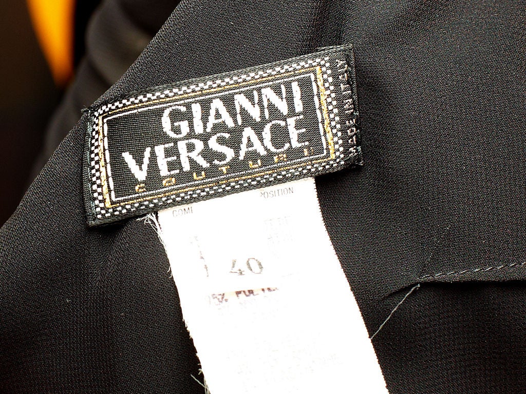 Versace Pleated Chiffon Dress 2