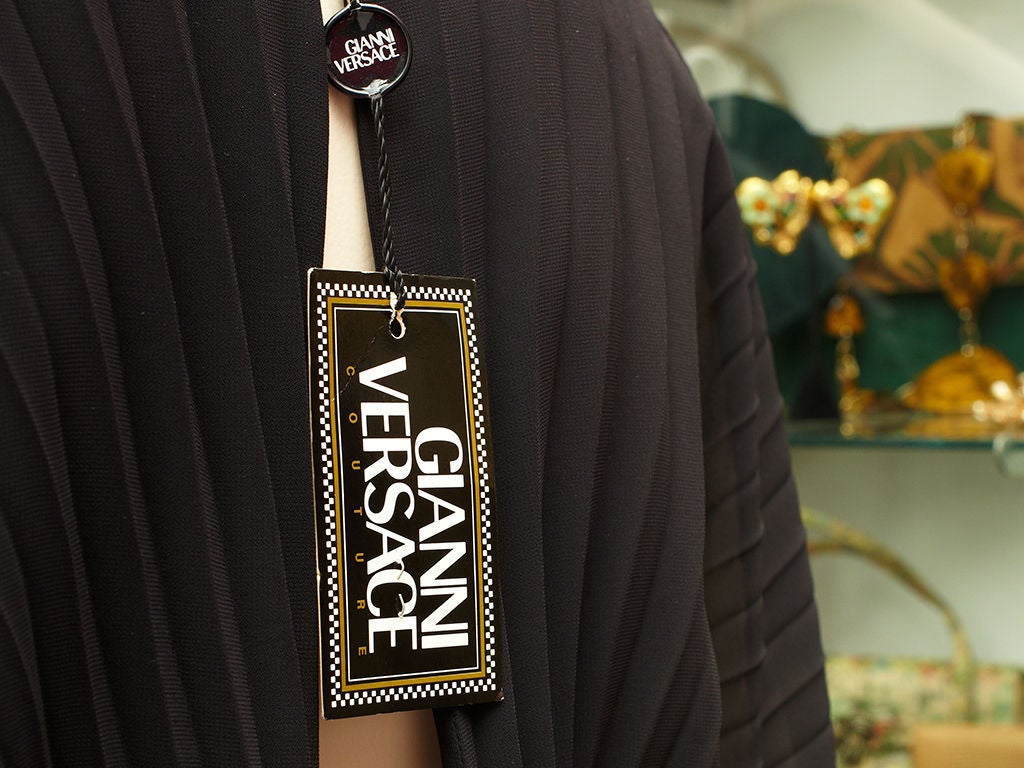 Versace Pleated Chiffon Dress 3