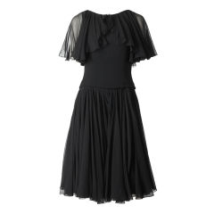 Traina Norell Chiffon Dress