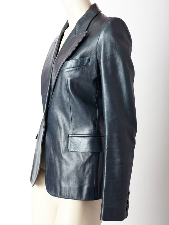 Women's Yves St. Laurent leather Blazer