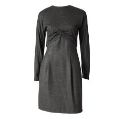 Geoffrey Beene Tweed and Jersey Day Dress