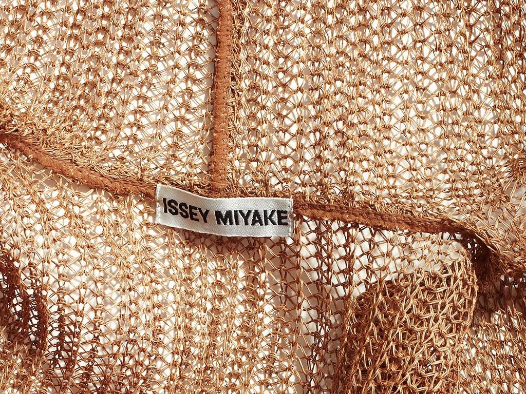 Issey Miyake Linen Knit Hooded cardigan at 1stDibs