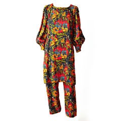 Vintage Yves St. Laurent Russian Fairy Tale Inspired Tunic and Pant