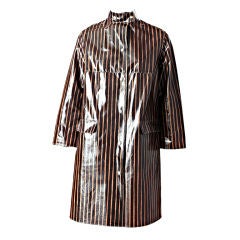 Vintage Marimekko Design Research Striped Raincoat