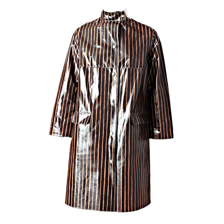 Marimekko Design Research Striped Raincoat