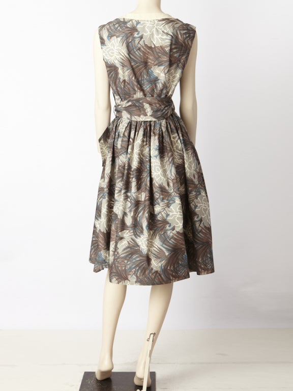 Boussac Print 60's Day Dress 1