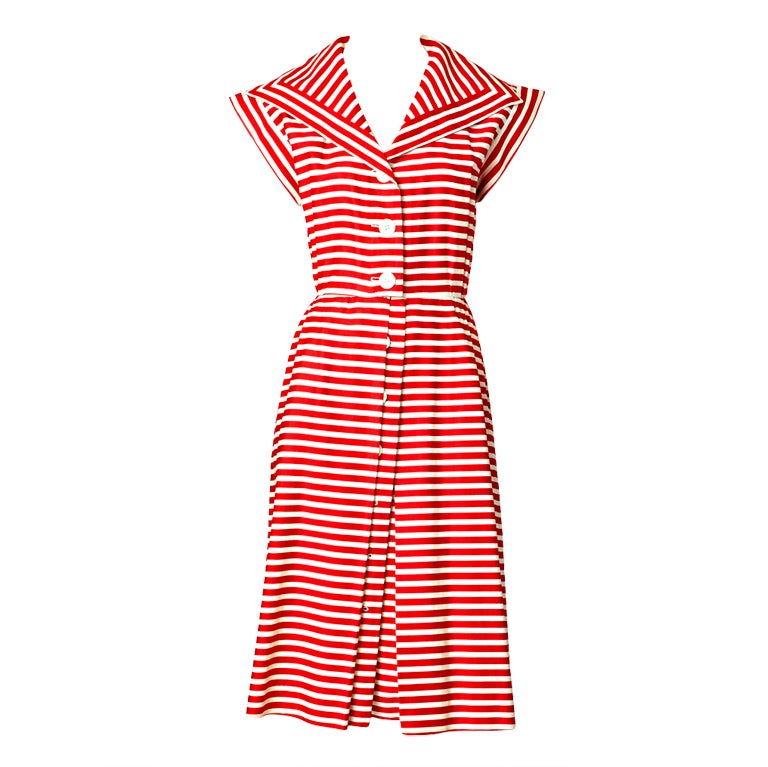 YSL Stripe "Middy" Dress