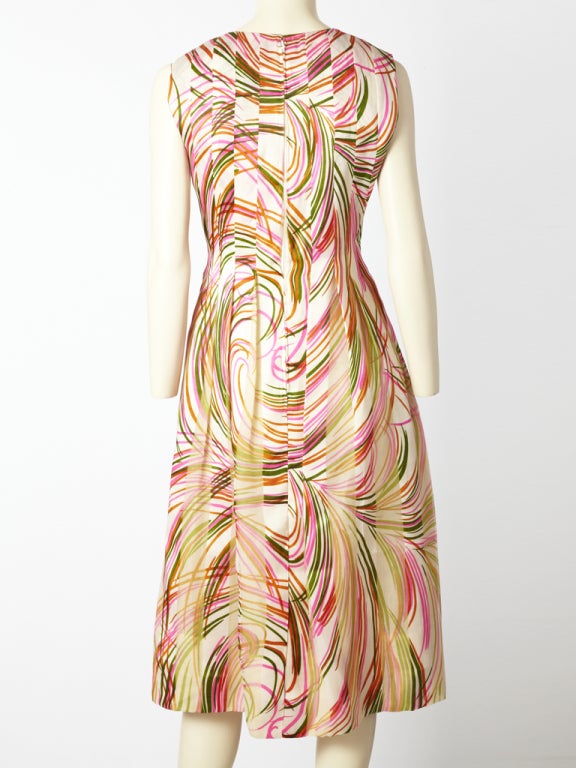 Pauline Trigere Silk Organza Dress 2