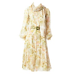 Galonos Floral Chiffon Day Dress