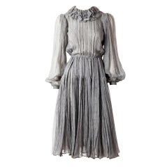 Galanos Chiffon Day Dress
