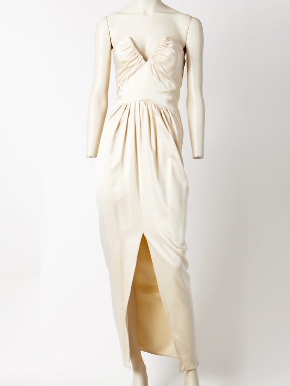 Robe bustier en satin d'Odicini