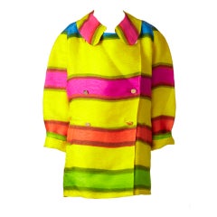 Vintage Bill Blass Colorful Organza Jacket