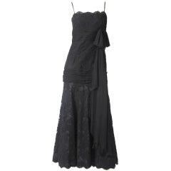 Vintage Carolyne Roehm Guipure lace Gown