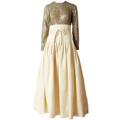 Sequined and Taffeta 60's Gown 9