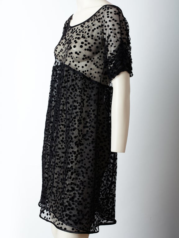 Geoffrey Beene Point D'Esprit Cocktail Dress