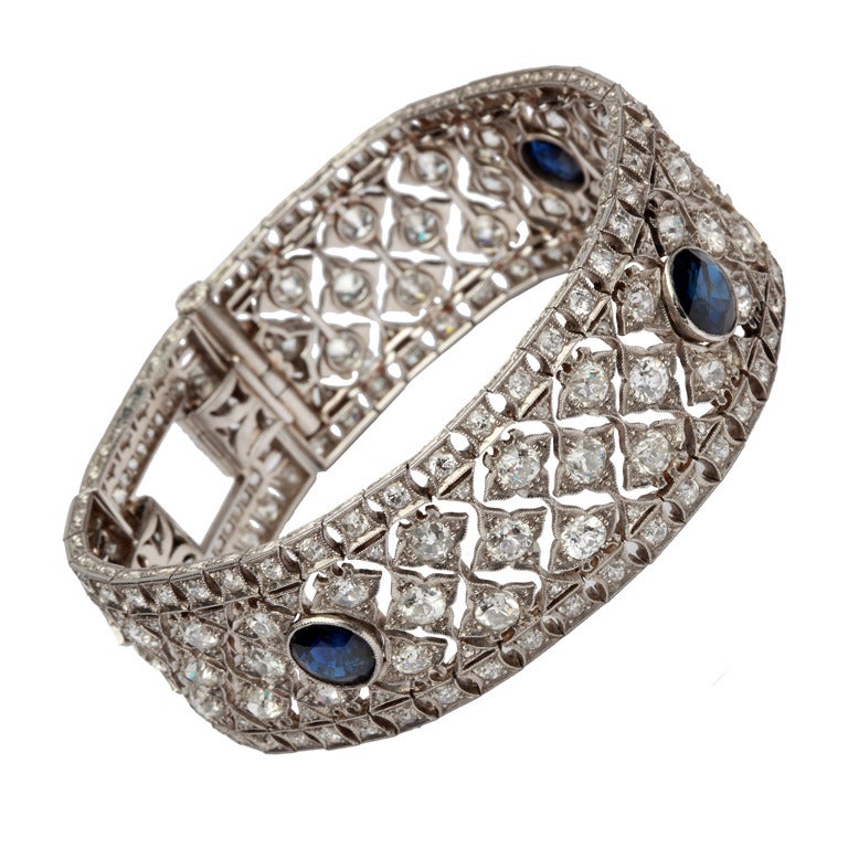Gorgeous Sapphire Diamond Bracelet