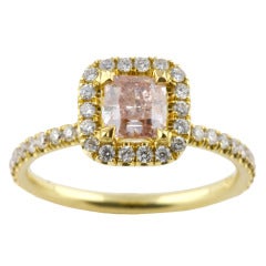 GIA Fancy Pink Diamond Engagement Ring