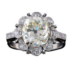 Antique 4.01 Carat Diamond Ring
