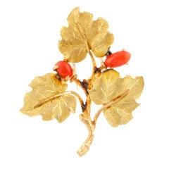 Mario Buccellati Leaf Brooch