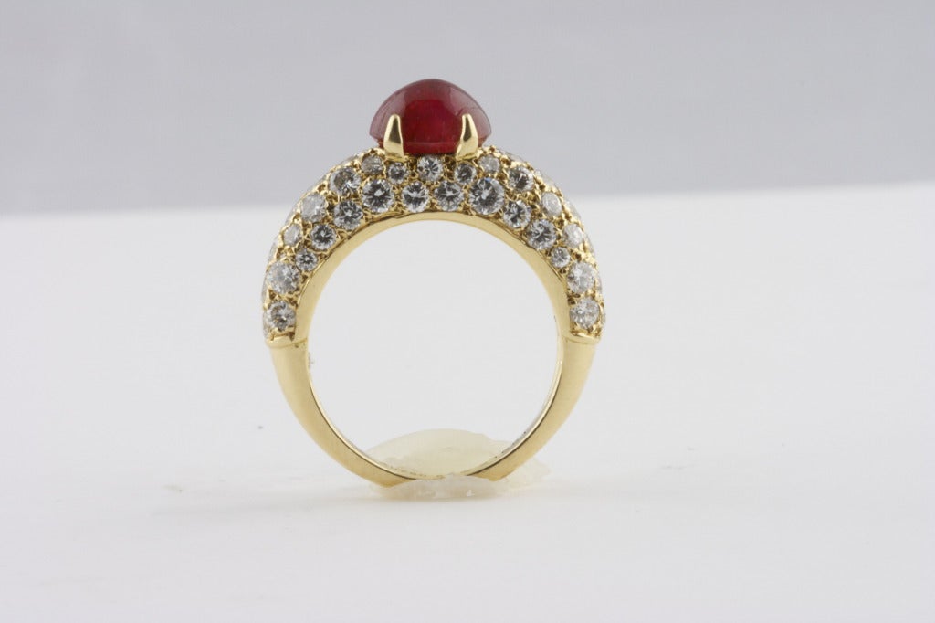Cartier Ruby and Diamond Ring at 1stDibs | cartier ruby ring