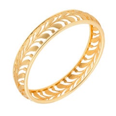 Tiffany and Co. Paloma Picasso Gold Bangle Bracelet at 1stDibs