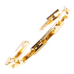 Hermes Gold H Link Bracelet