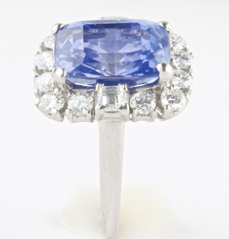 Another beautiful creation by Oscar Heyman Brothers. The sapphire color is the type they worked with and preferred. On the lighter side, pure shade of color and well saturated. You either like dark sapphires or light ones. But if your preference is 