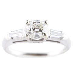 Antique Old Mine Cut Diamond Engagement Ring