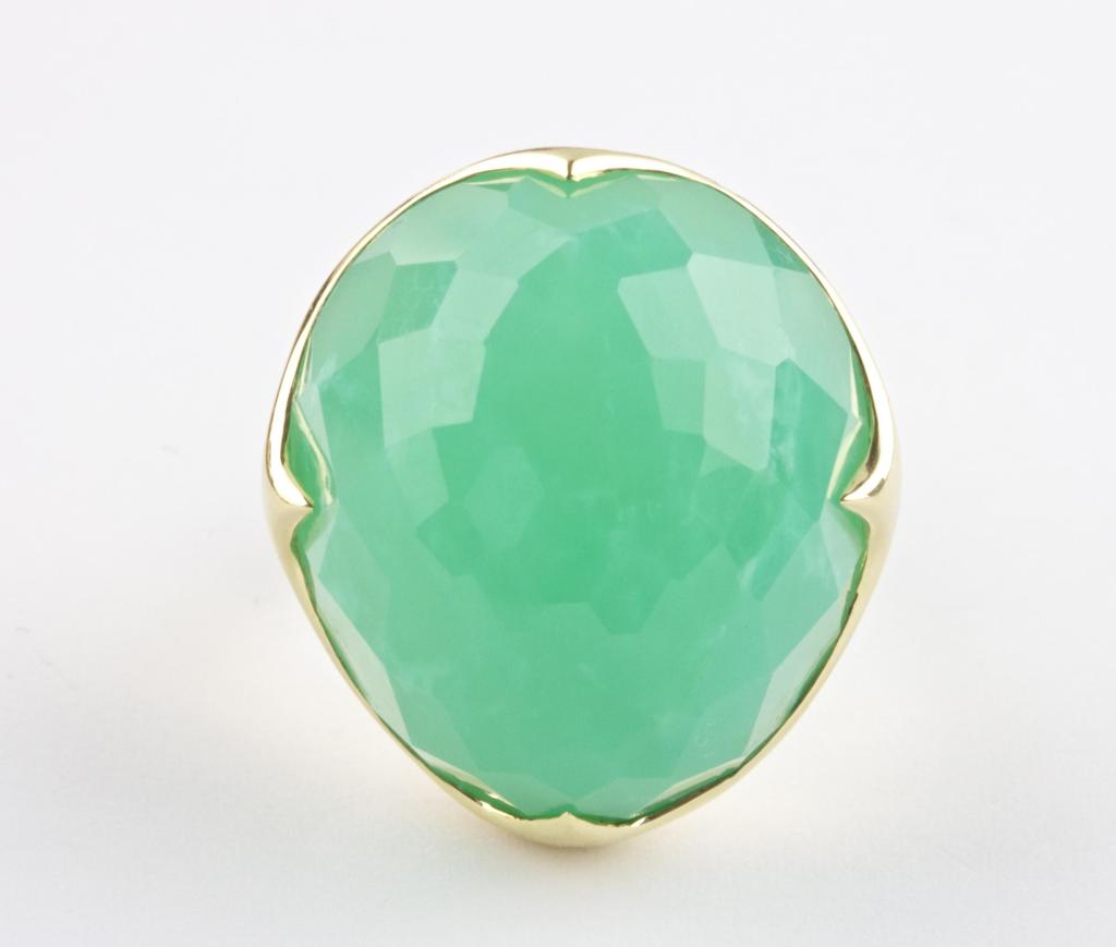 Ippolita Chrysophrase Ring In Excellent Condition In Beverly Hills, CA