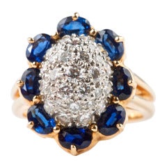 Oscar Heyman Brothers Sapphire Diamond Ring