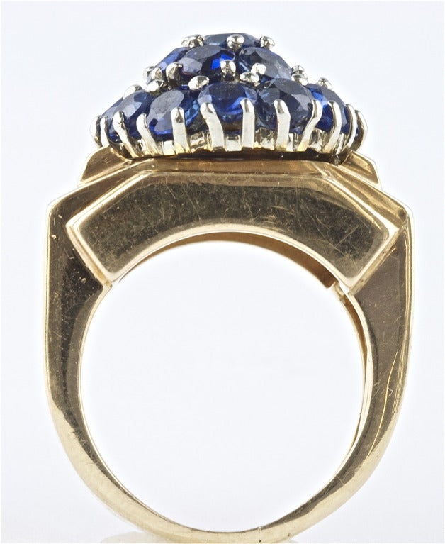 Women's Sapphire and Gold Ring