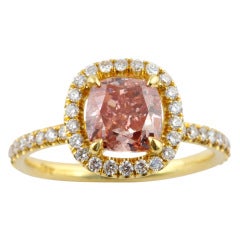 Vintage Fancy Pink Diamond Ring