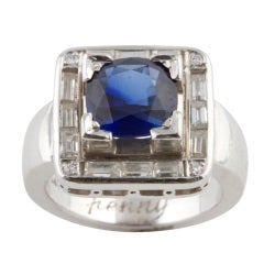 Art Deco Sapphire Ring