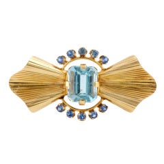 Tiffany & Co. Aquamarine Brooch